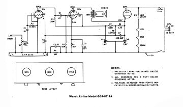 Airline GDR 8511A schematic circuit diagram